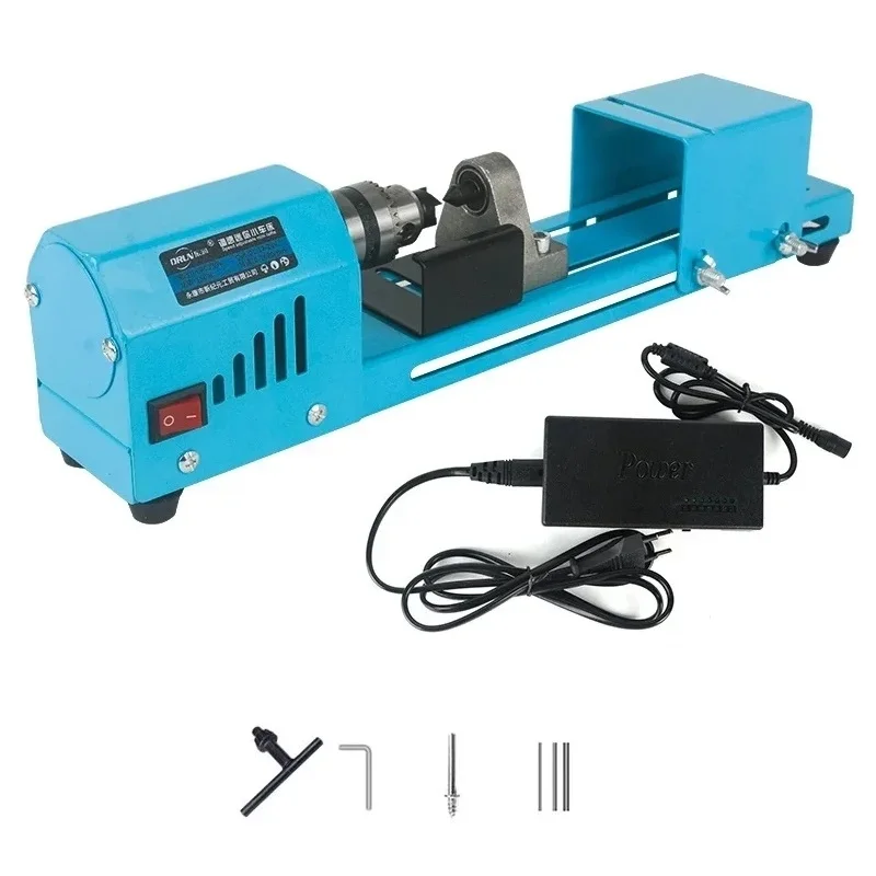 150W elektryczna mini tokarka koraliki szlifierka do drewna polerka i polerowanie frezowanie maszyna DIY obróbka drewna budda perła tokarka maszyny
