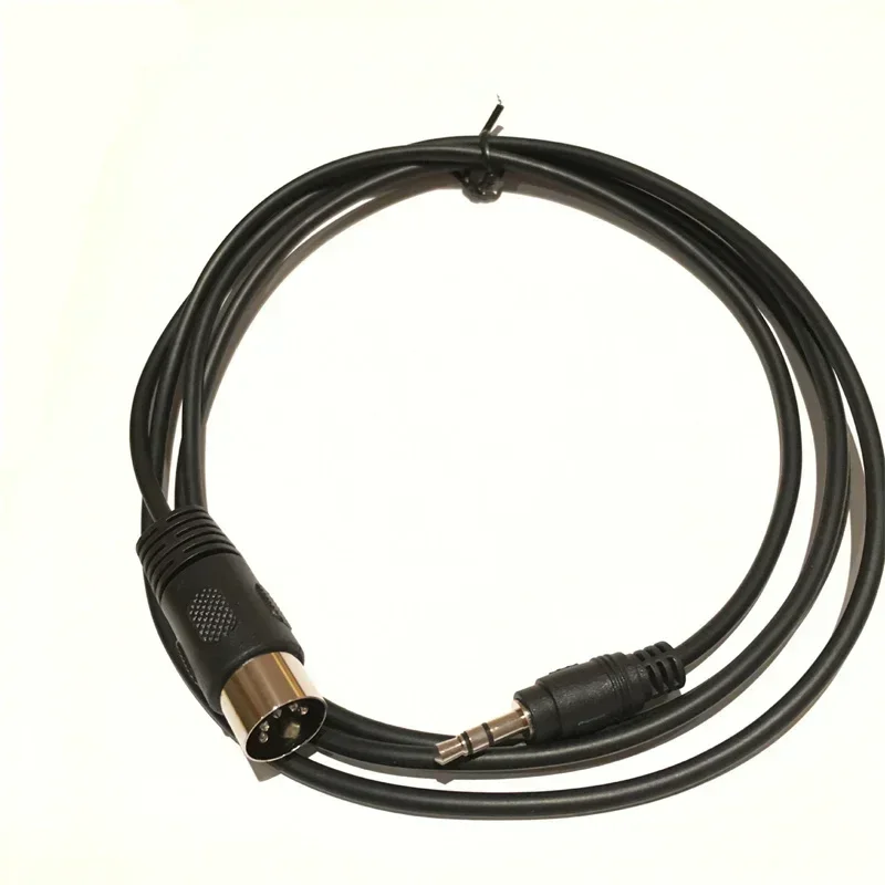 0.5m 1.5m 3m Audio Line 90 Degree Right Angle Din 5 Pin Din MIDI Male Plug To 3.5mm Male Stereo Jack Audio Extension Cable