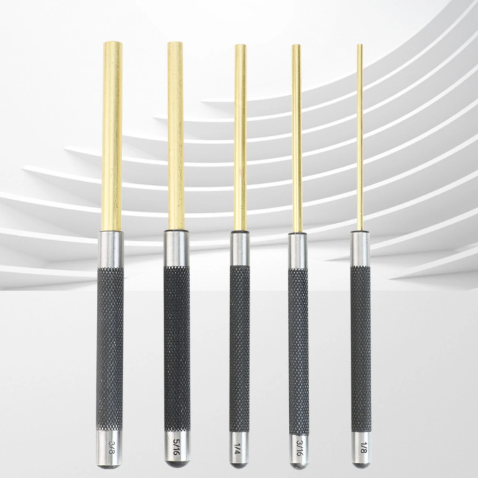 5 Pieces Steel Pin Punch Set with Storage Pouch Long-Lasting Pin Punch Set with Storage Case Tools Multifunctional Portable