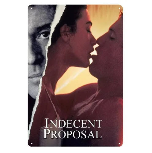 Indecent Proposal robert redford Movie Metal Poster Tin Sign 20x30cm Plaque  -aluminum