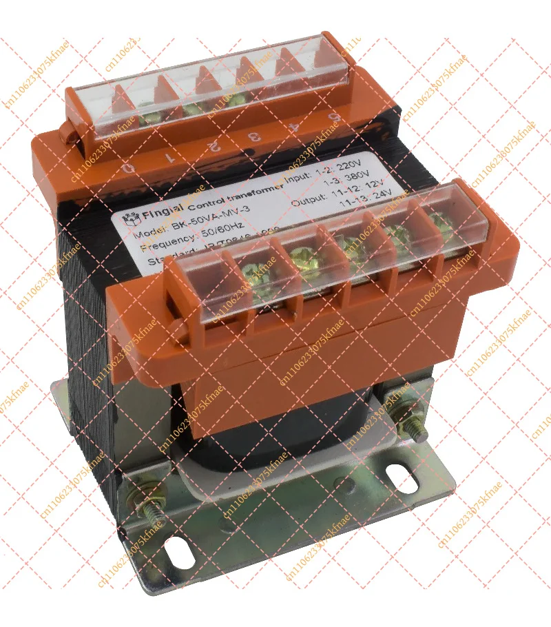 BK-50VA Control Power Transformer, 50W BK Type 380V/220V Input Multi Voltage Output 220V 110V 36V 24V 12V 6.3V