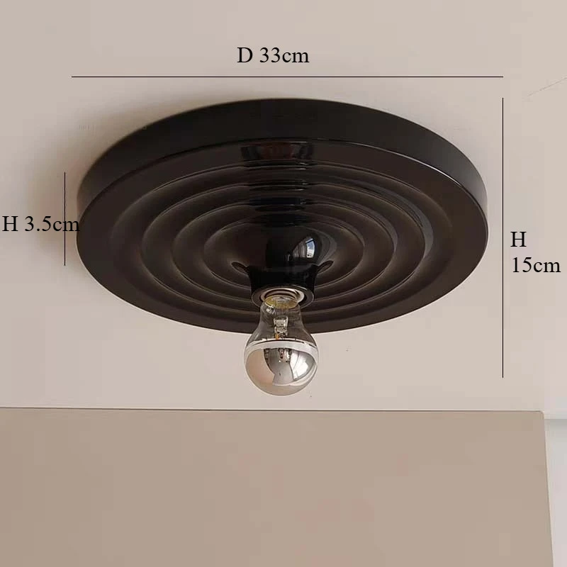 Bauhaus Retro UFO Ripple Disc Wandlamp Vliegende Schotel Gangverlichting Woonkamer Licht E27 Wandlamp Plafondlamp Kamer Decor
