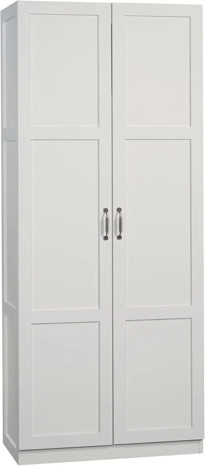 Select Storage Cabinet/ Pantry cabinets, White finish，Perfect for kitchens, living rooms, basements, or garages. Versatile