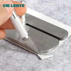 DIY Leather Pulling Board Practical Cutting Ruler Tool, Stainless Steel Manual Leather Cut Auxiliary Accessories Auxiliary Tools