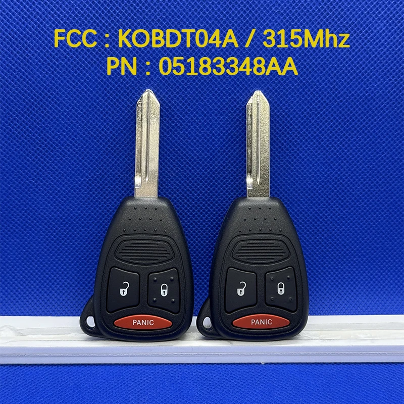 CN087051 Original 3 Buttons Remote Head Key FCC KOBDT04A 315 MHz Keyless Go For Dodge Mitsubishi-Dakota Raider