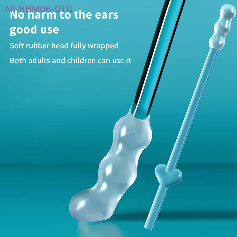 

[New] Hot! Hot 24PCS/Box New Silicone Disposable Ear Swabs Soft Ear Cleaner Sticky Ear Swabs Sticky Earwax Remover Stick Adults