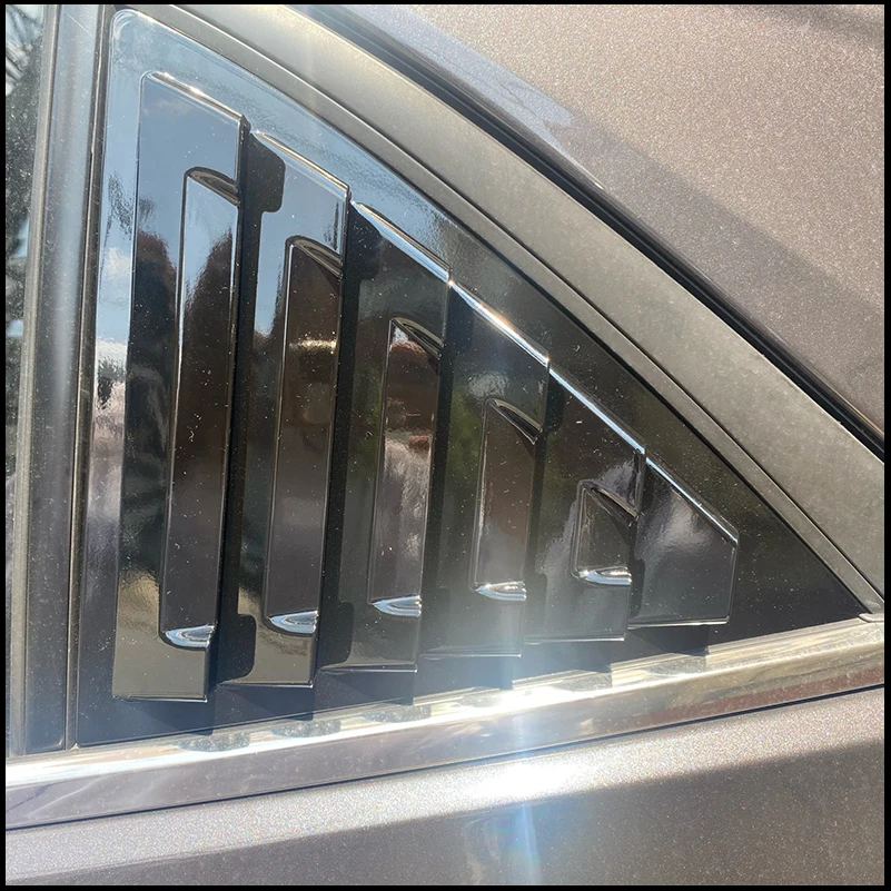 Estilo do carro para chevrolet malibu 2011-2014 janela triangular traseira persianas persiana ventilação capa guarnição acessórios decorativos