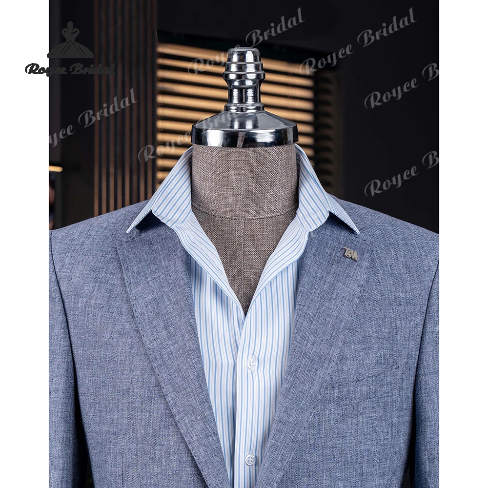 Notch Revers Tweedelig Heren Trouwpak 2026 Single Breasted Zakelijk Avondpak Aangepaste trajes para hombre