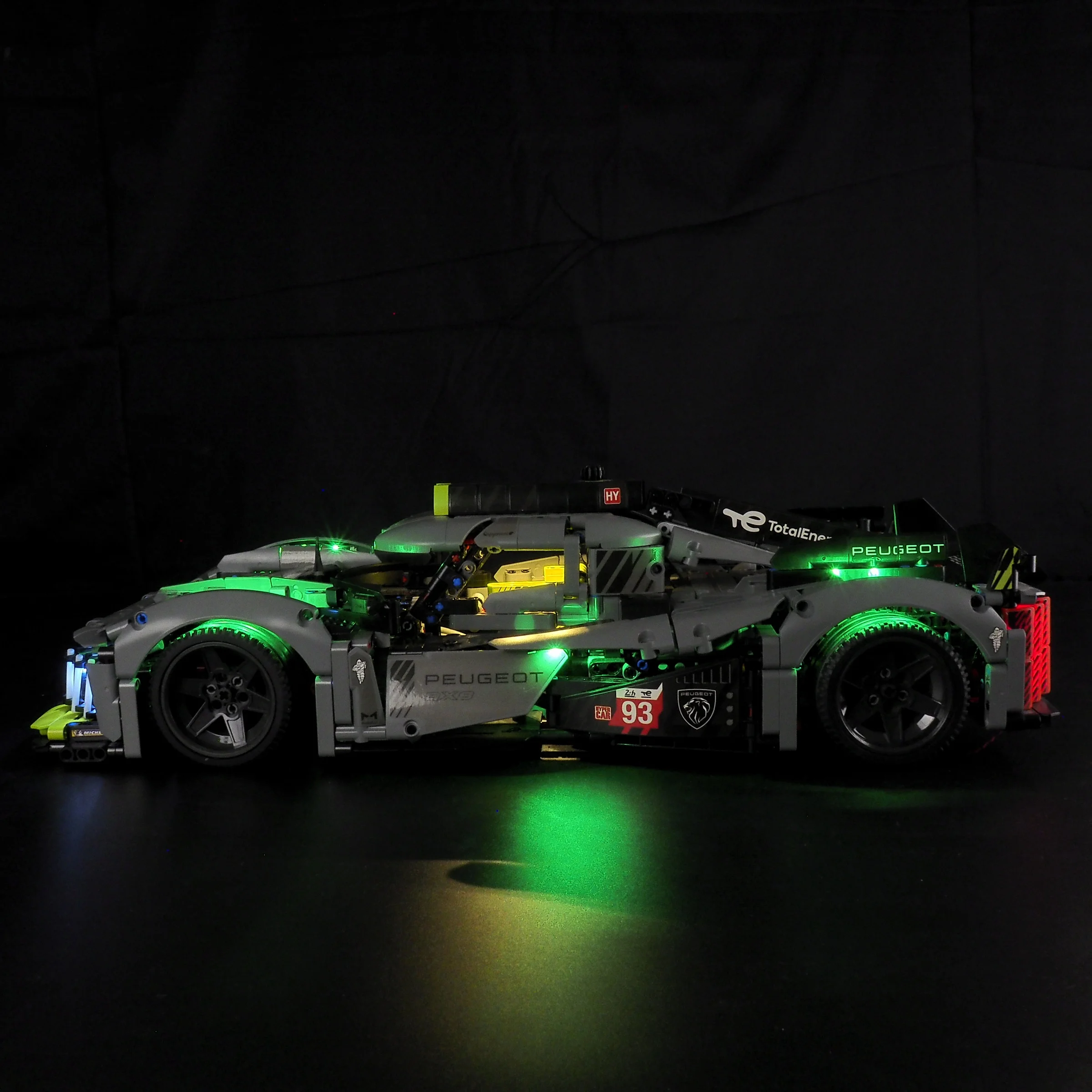MAXCXT LEDライトセット テクニック レゴ 42156 プジョー 9X8 24時間 ル・マン カー DIY装飾ランプ レゴビルディングブロックは含まれません
