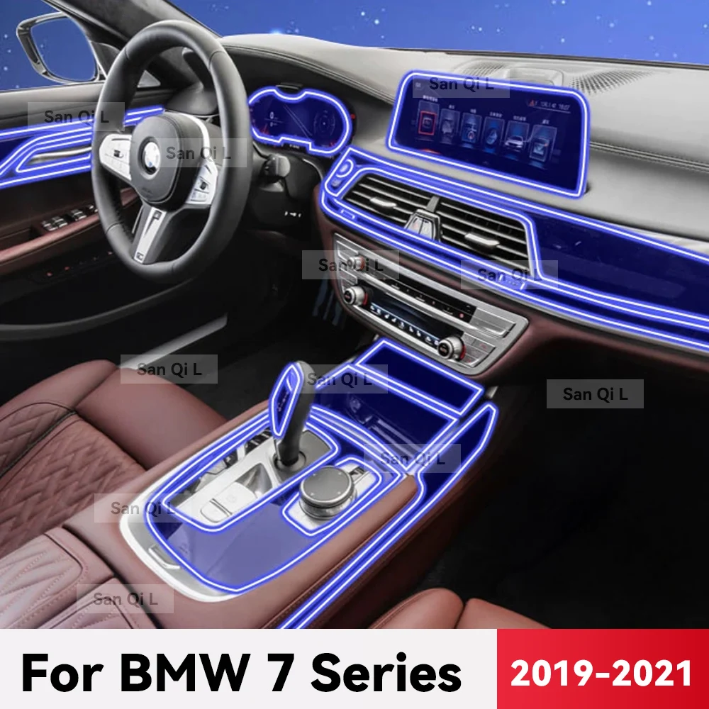 

Transparent TPU For BMW 7 Series 2019-2021 Car Center Console Media Dashboard Navigation Anti-scratch Protector Interior Film