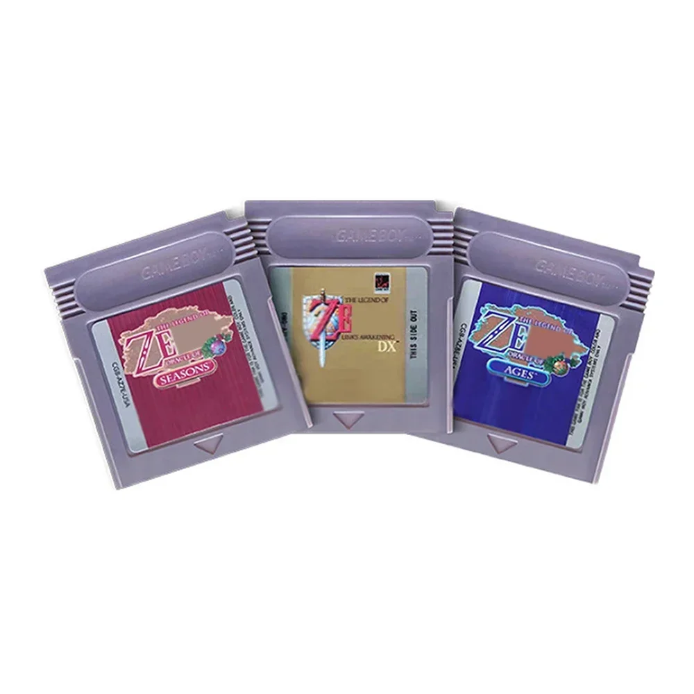 

Hot 16 Bit Game Zelda GBC Game Cartridge Console Card Legend of Zelda Awakening Oracle of Seasons DX Links Awakening USA Version