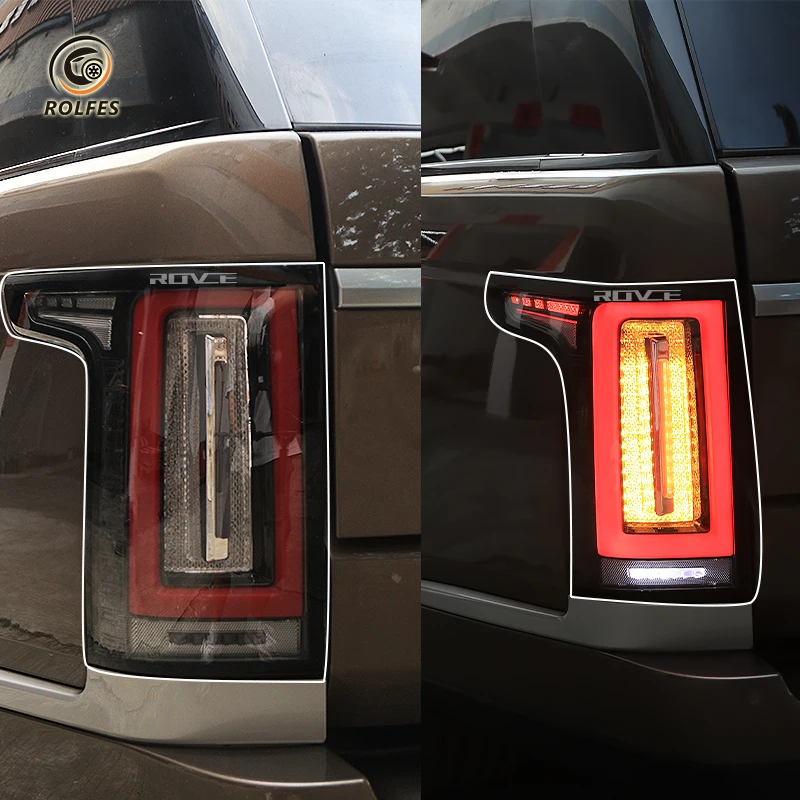 ROLFES 2Pcs Car Rear Bumper Reflector Warning Light Lamp For Land Rover Range Rover Vogue 2013-2022 L405 Stop Bumper Brake Lamp