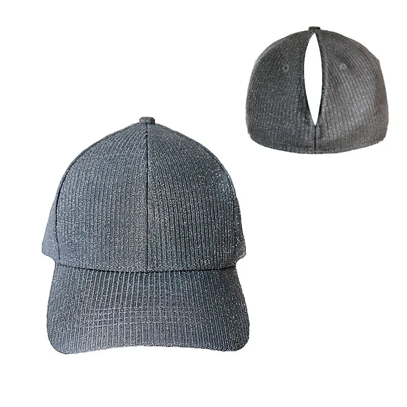 Ponytail Cap Automatic Magnetic Suction Cap Solid Color Adult Baseball Cap Sports Cap Quick Drying Cap Mz033