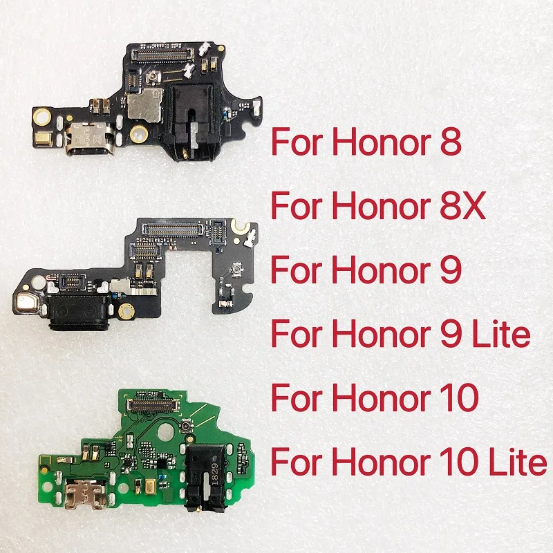 Bottom Charging Port Connector Board Parts Flex Cable For Huawei Honor 8 8X 9 10 Lite