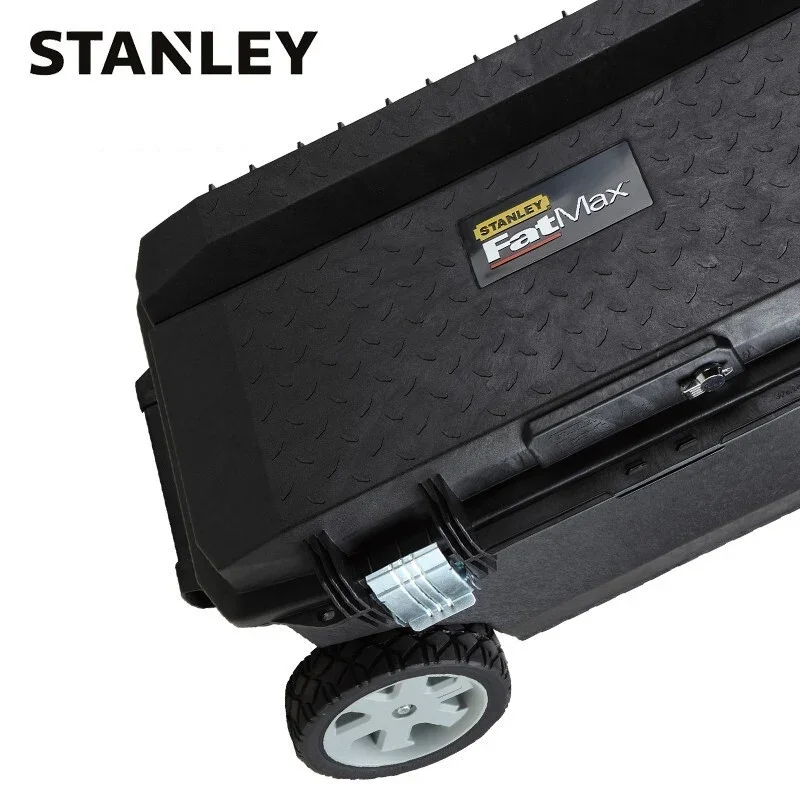 STANLEY 94-850-37C Fatmax Mobile Work Box Trolley Toolbox Car Repair Organizer Large Capacity Storage Box with Wheels