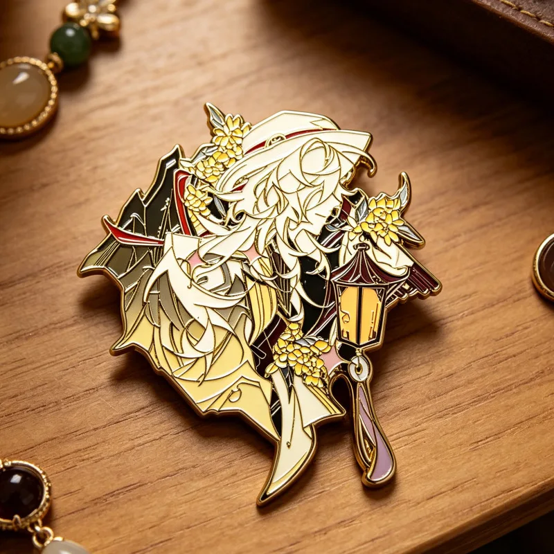 Shance General Jingyuan Fanren Original Design Two-dimensional Cos Metal Badge Game Merchandise