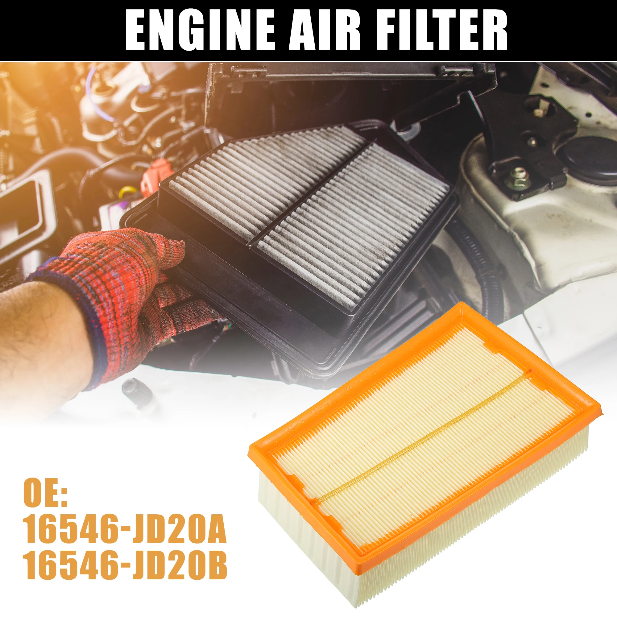 X autohaux auto motor luft ansaug filter 1,6 jd20a/2,0 jd20b für nissan qashqai j10 x-trail t31 2006 l 2015 l 2008-2015 Zubehör