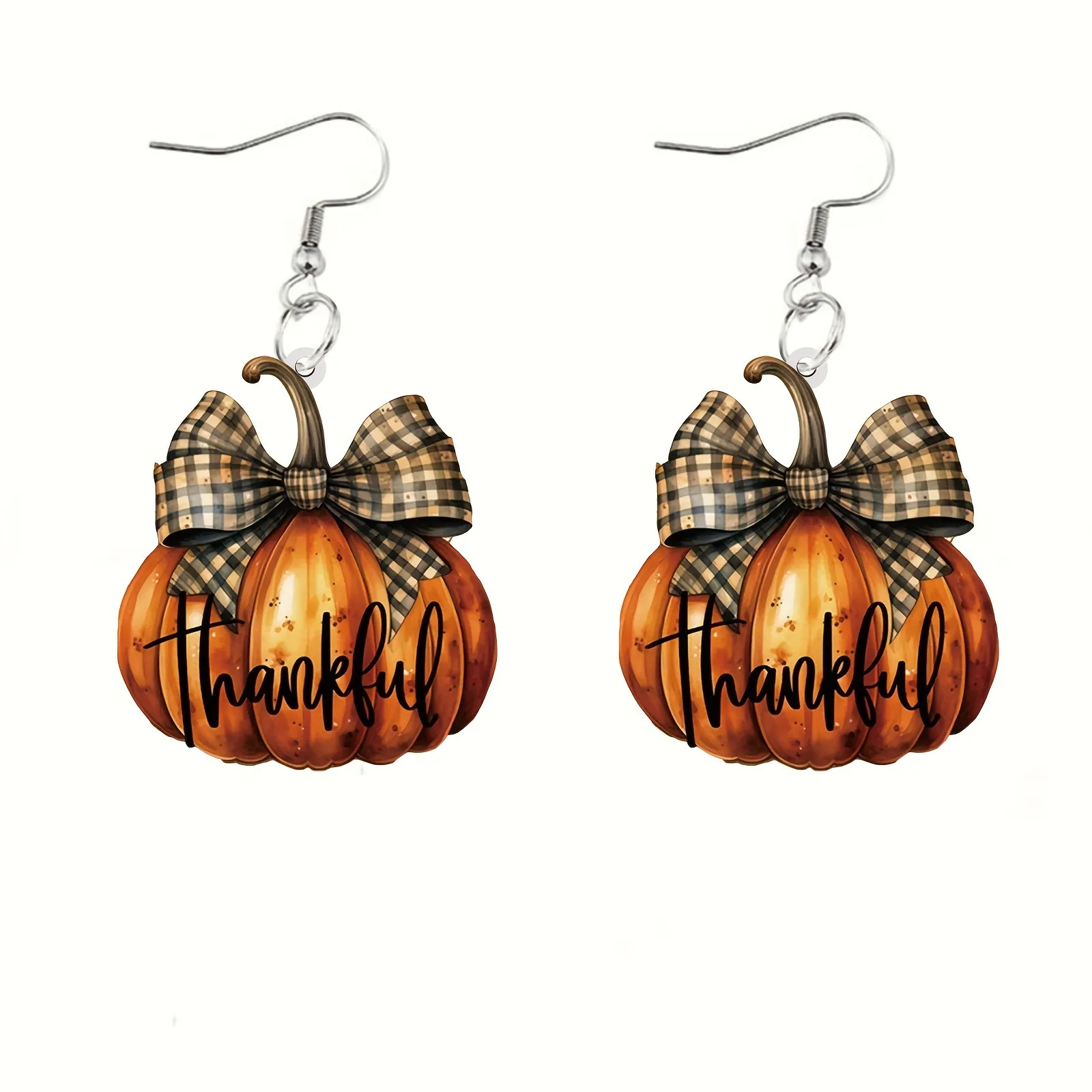 Pendientes acrílicos planos para Halloween, colgante creativo, divertido, calabaza, murciélago, gato, novedad