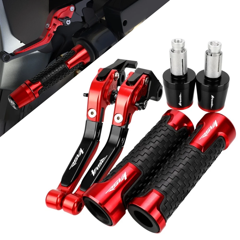 

For Aprilia RSV4 RSV4RR RSV 4 RSV4R Factory 2009-2019 Motorcycle Accessories Adjustable Brake Clutch Levers Handlebar Grips Ends