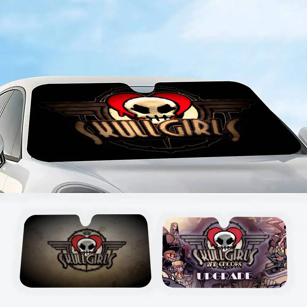 

Солнцезащитный экран для лобового стекла автомобиля, отражатель солнечных лучей, защитная накладка на окно, чехол-экран для автомобиля, Game s-s-skullgirls anime cool