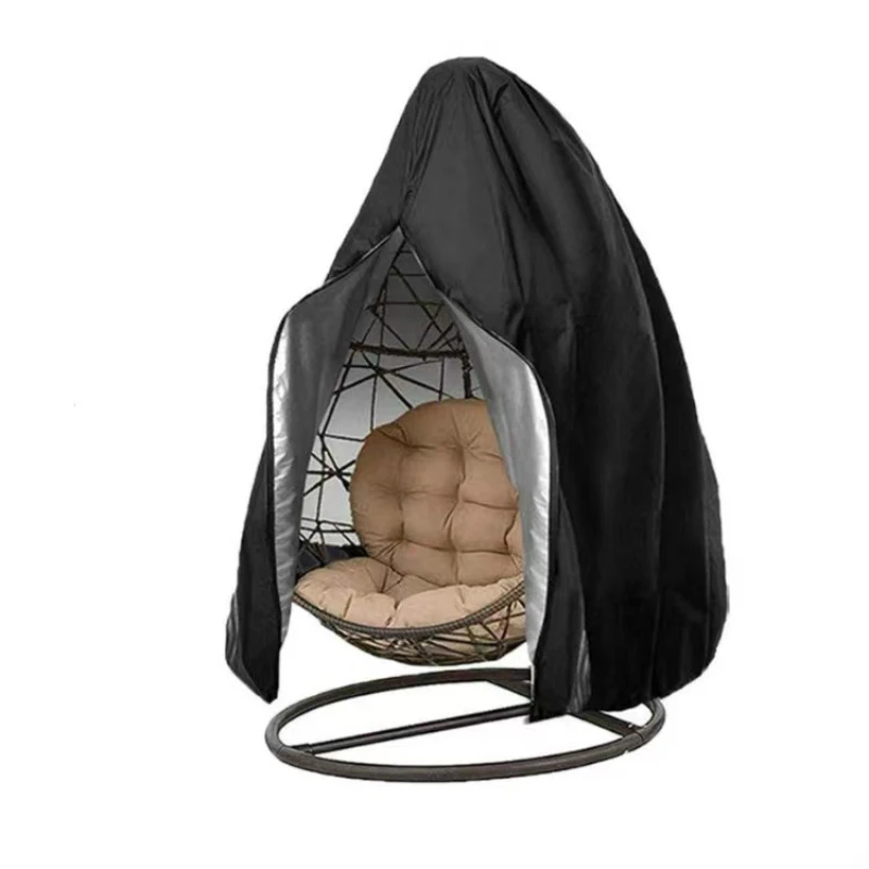 

Hanging Chair Cover with Zipper Anti UV Sun Protector Outdoor Garden Swing Egg Chair Waterproof Rattan Seat Furniture Cover
