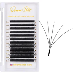False Eyelashes Clover 5D 12 rows Shaped Eyelash Extension Black Clover Hand made Premade Volume Fans Makeup