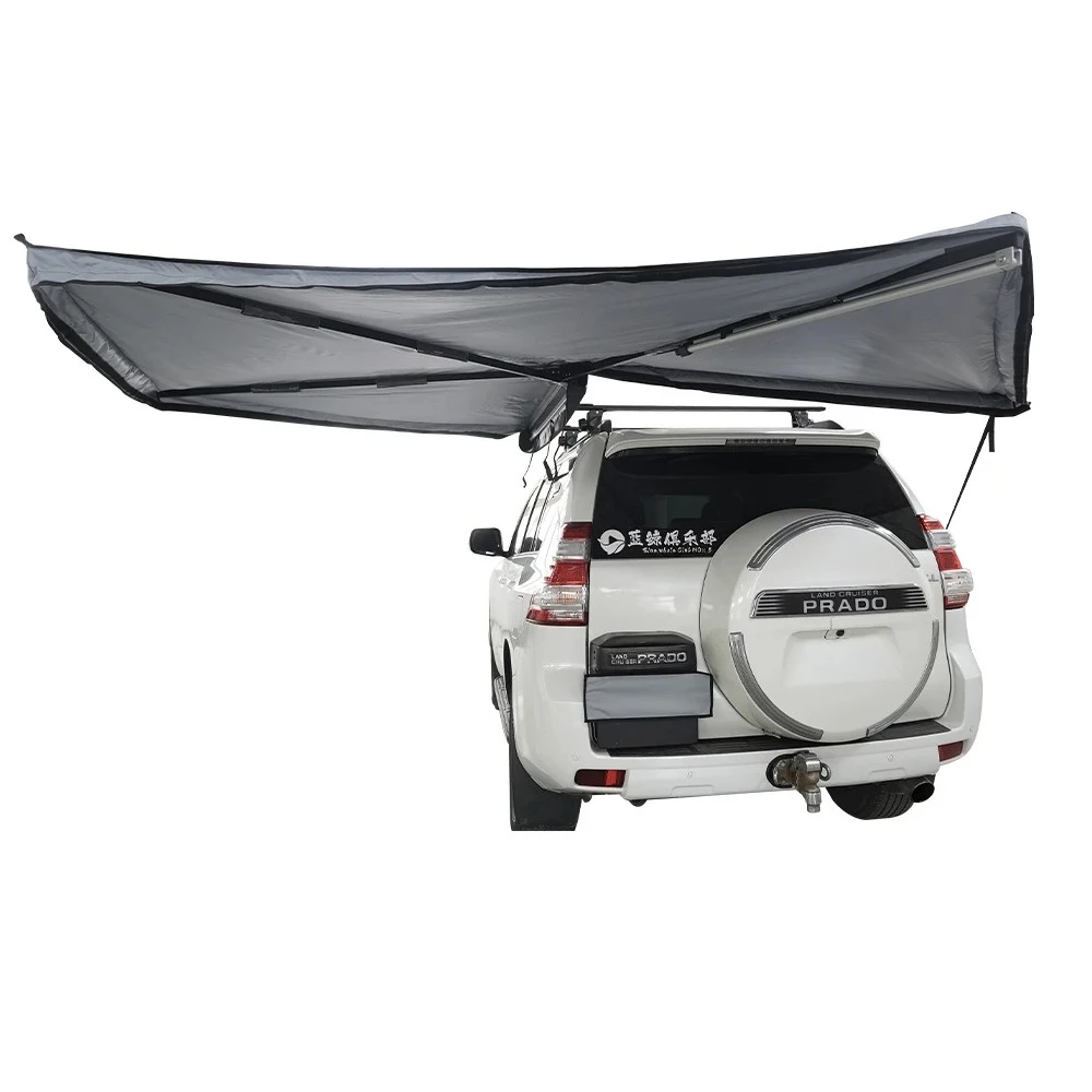 

Factory OEM Outdoor Camping Retractable Waterproof Car 270 Degree Freestand Foxing Awning