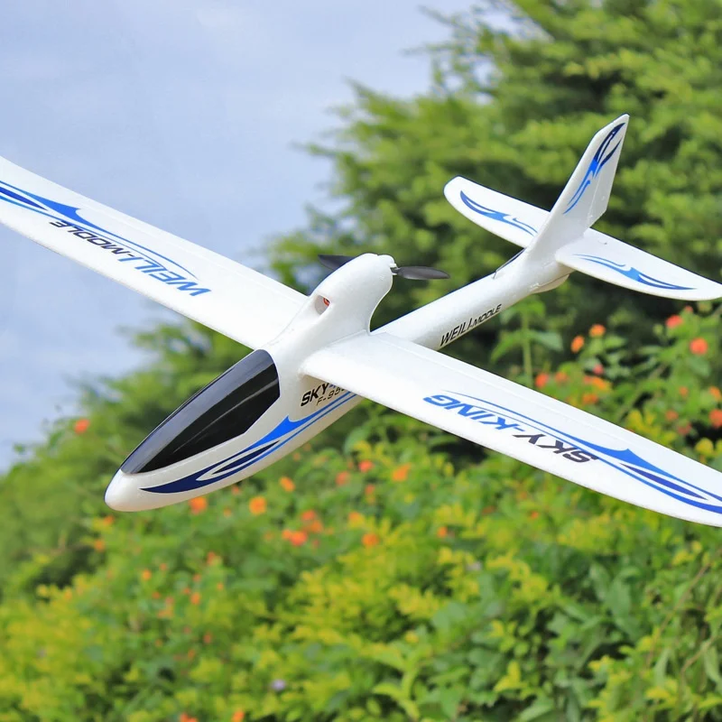 Weili Sky King F959S Rc Glider 3 Channel Pusher Fixed Wing 24Ghz Powered Airplane Aeromodel Outdoor Flying For Hobby Enthusiasts