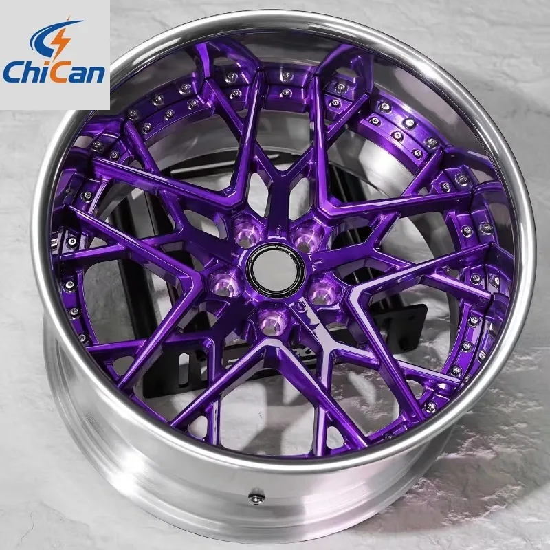 

【2026】Chican Custom Forged 18-22 Inch Custom Deep Concave 2-Piece Aluminum Alloy Forged Wheel Hubs Rims PCD 5x114.3 5x120 for 91