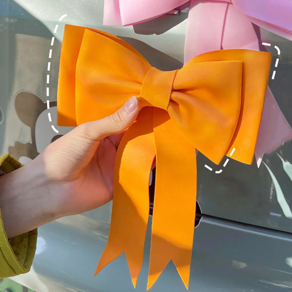 

2pcs Trunk Bow Pendant Hanging Ornament Elegant Wedding Decorations Durable Interior Pendants Valentine Day Hanging Accessories