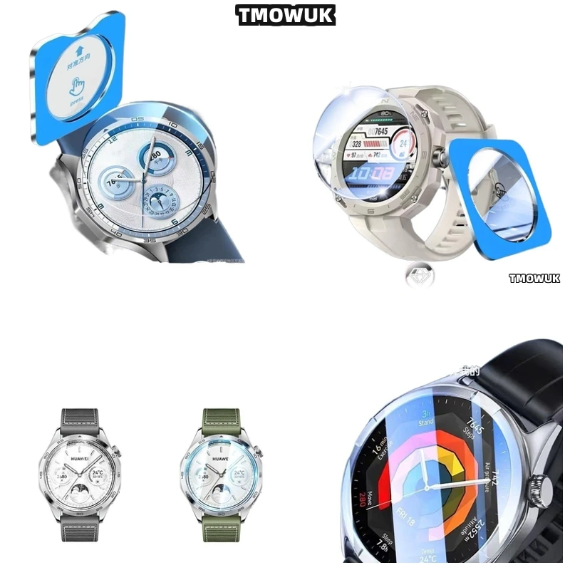 

Full Coverage Screen Protector For Huawei Watch GT5 GT4 GT3 GT2 Pro GT - 9H Hardness, Anti-Scratch