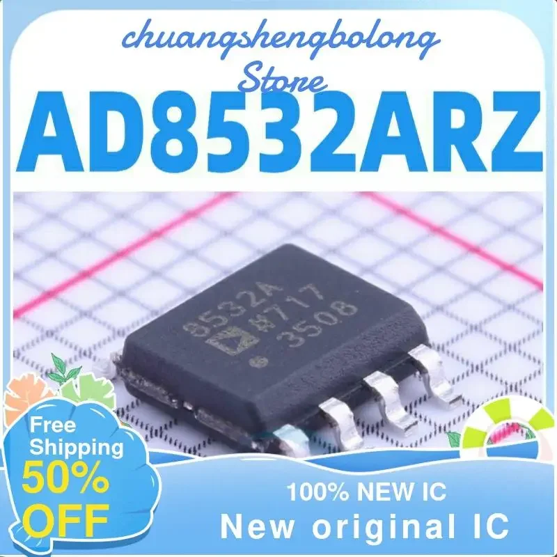 20PCS AD8532ARZ AD8532AR AD8532A AD8532 SOP8 New original IC