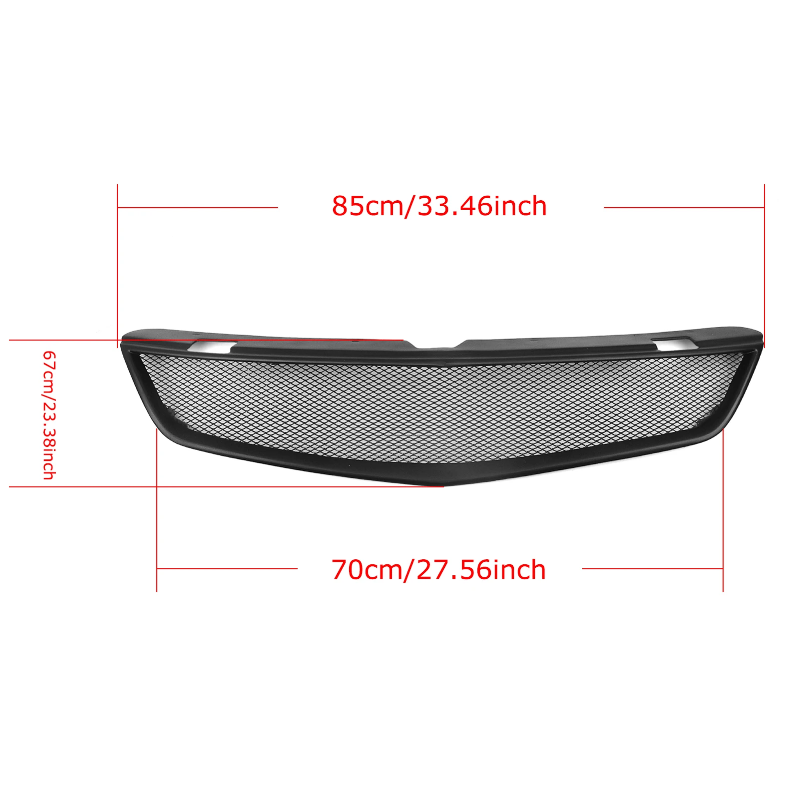 Car Upper Bumper Hood Mesh Grid Racing Grill For Mitsubishi Lancer ES OZ Rally 2006-2007