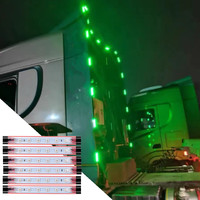 24V LED Flashing Truck Ambient Light Roof Bumper Door Lamp 1.2M 2.4M 7.2M Strip Trailer Lorry Caravan Accessories Decoration