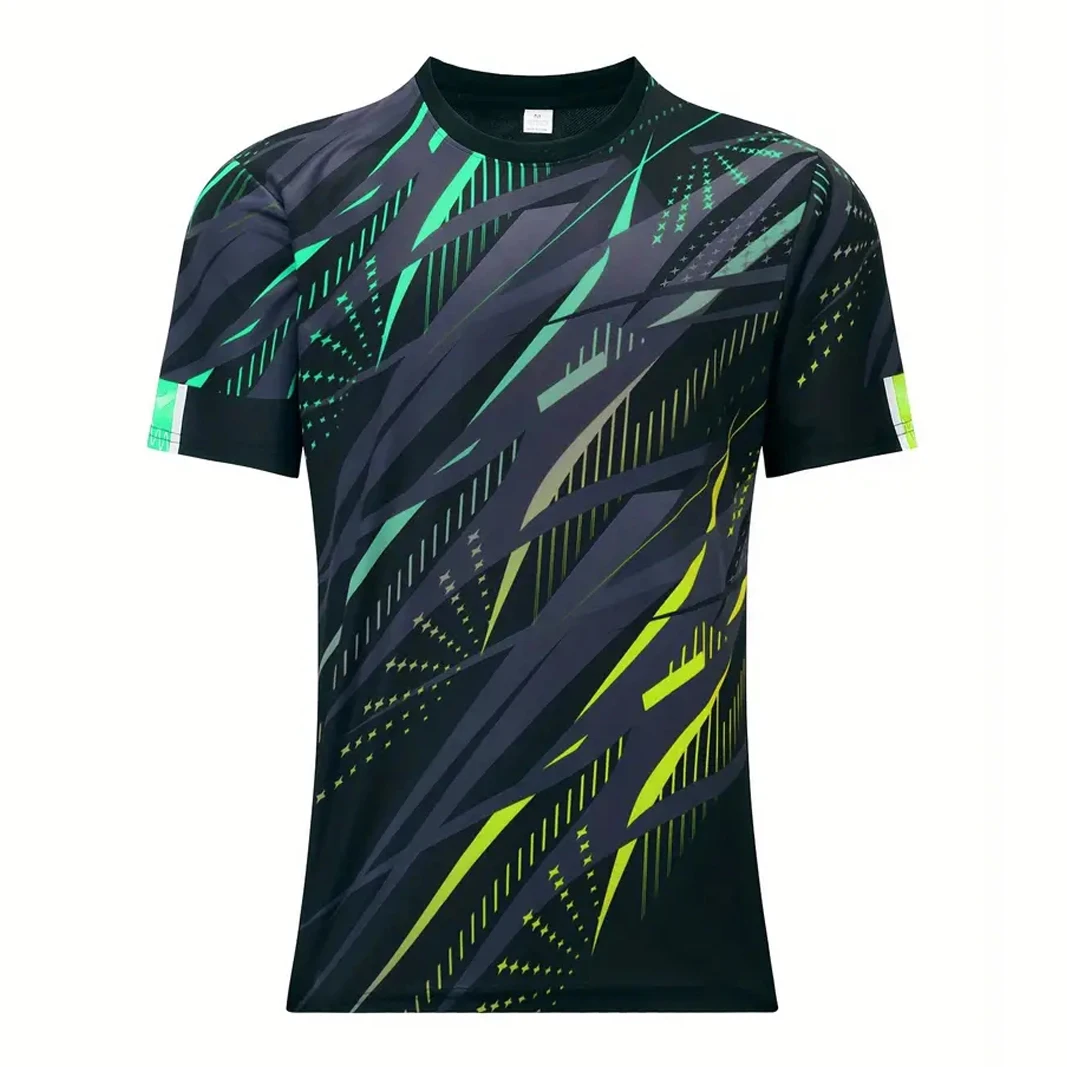 Casual Fitness Clothes T-Shirt Summer Short Sleeve Men's T Shirt Fashion Print Street Overszied Clothing Outdoor Sportwear image 5