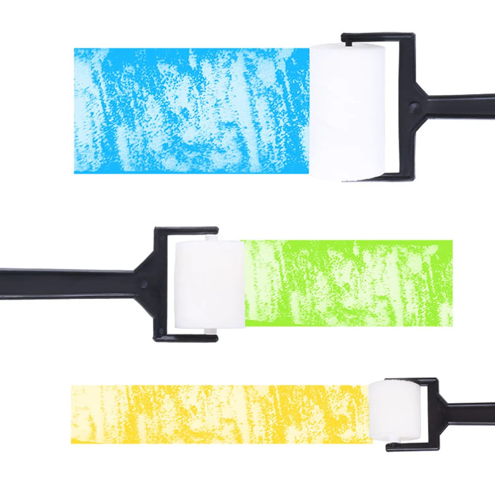 

3 set Sponge Roller Brush Paint Brush For Kids Painting Tool Diy Art Craft Watercolor Oil Acrylic Drawing Roller