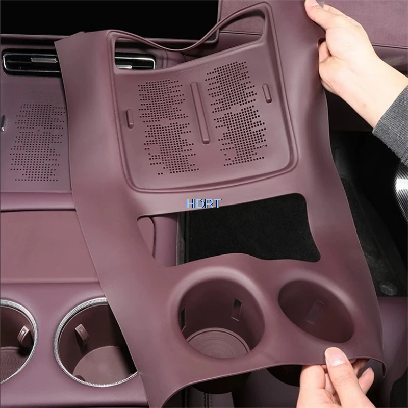 Car Styling Center Console Gear Shift Dust Proof Pad Water Cup Storage Box Organizer Tray Cover For Dongfeng Voyah Free + 2025 +