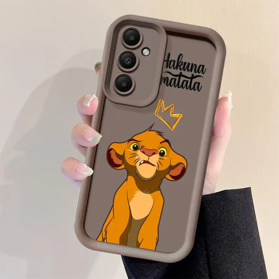 Funda para Samsung Galaxy A55 A54 A52 A14 A53 A12 A13 A50 A23 A51 A71 A34 A21s A32 A22 A31 Funda de teléfono TPU Disney King_Lion Funda