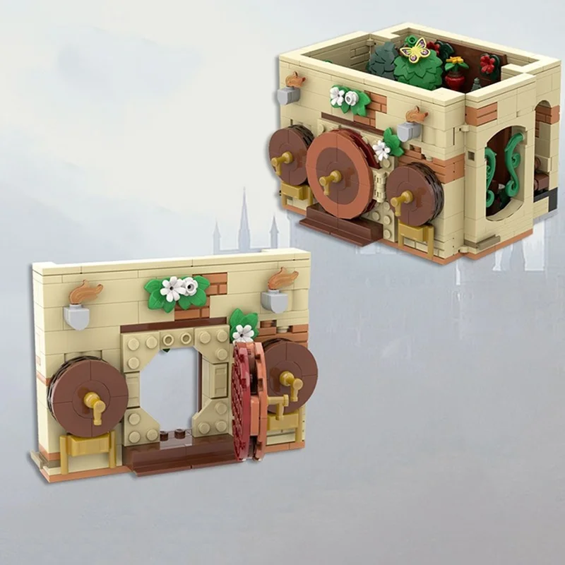 Maison MOC pour salle commune, 470 pièces, blocs de construction, modèle Harry, Architecture, cadeaux de noël, jouet, idée éducative, brique