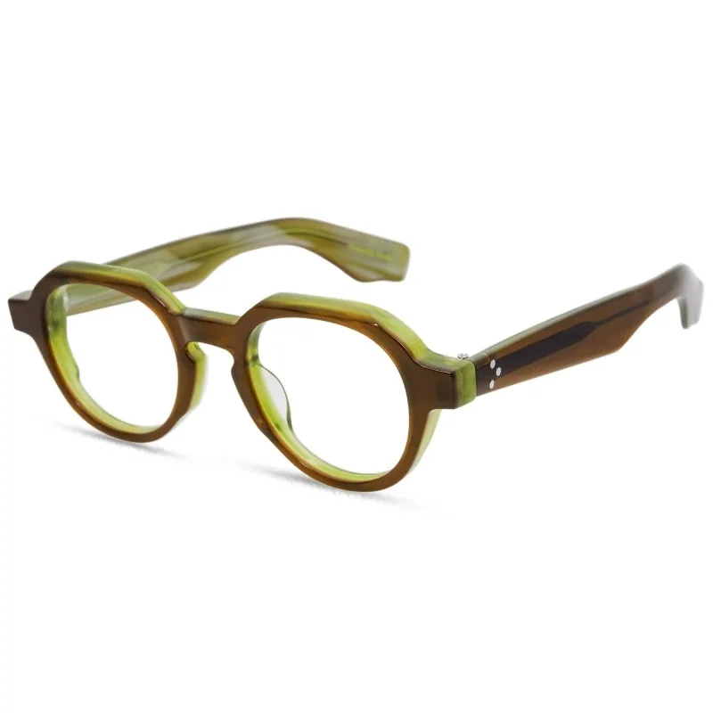 Caspar-Unisex Acetate Glasses-Geometric Shape|Belight Optical