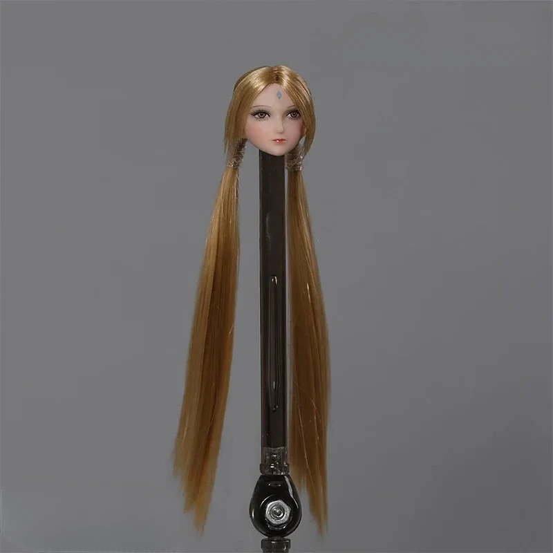 Iminitoys M005 1/12 Anime Beautifl Girl Long Straight Hair Wig Model for 6