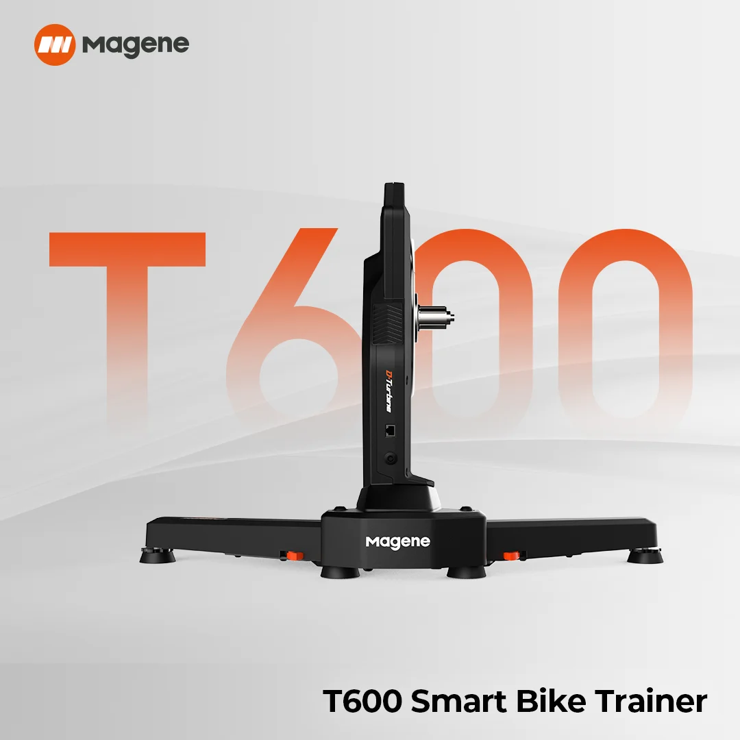 Magene T600 Smart Trainer Permanent Magnet Synchronous Motor Race Mode 1% Accuracy BLE FTMS ANT Ethernet Wi-Fi SELF-POWER