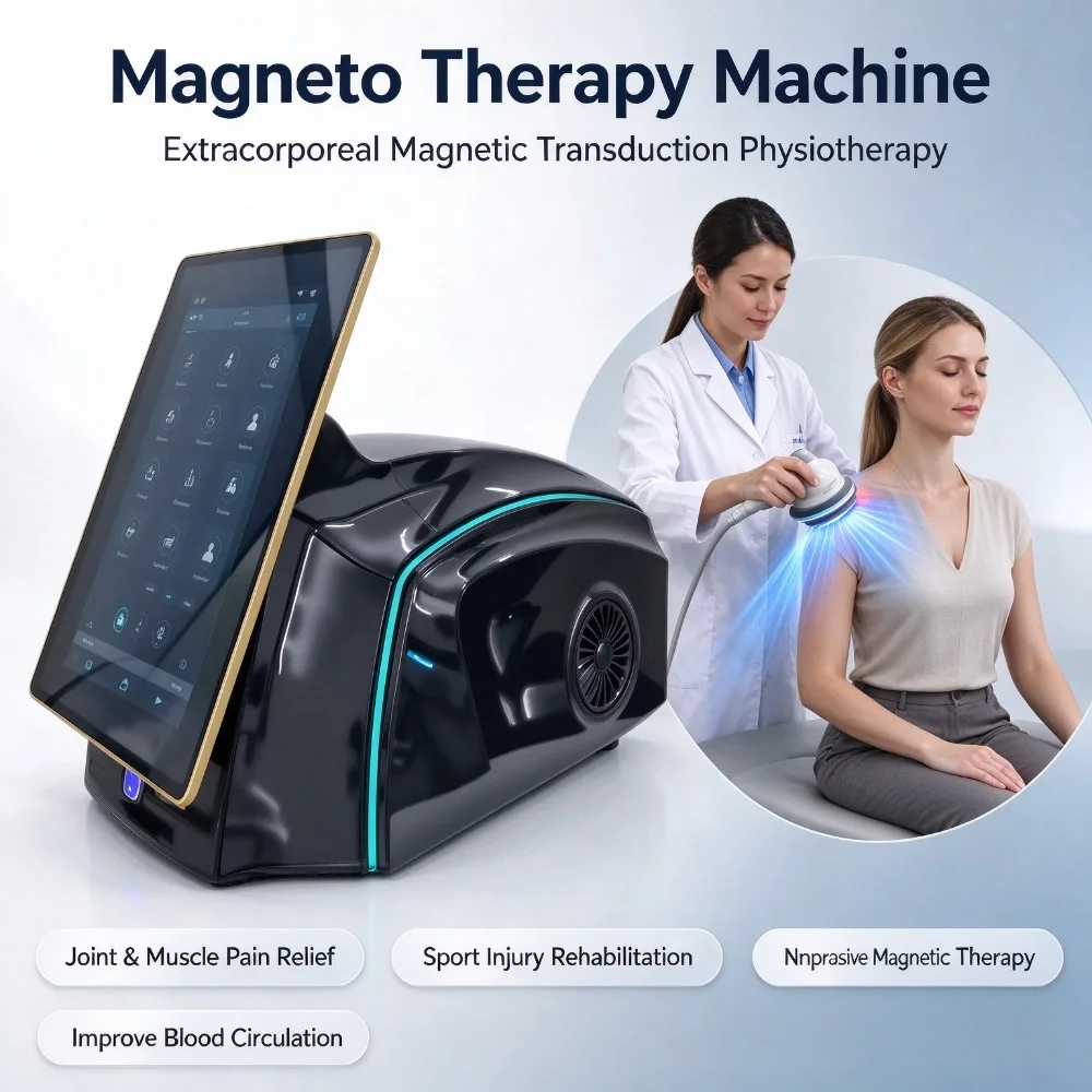 Magneto Therapy Machine, Extracorporeal Magnetic Physiotherapy Device for Joint & Muscle Pain Relief, Sport Injury Recovery