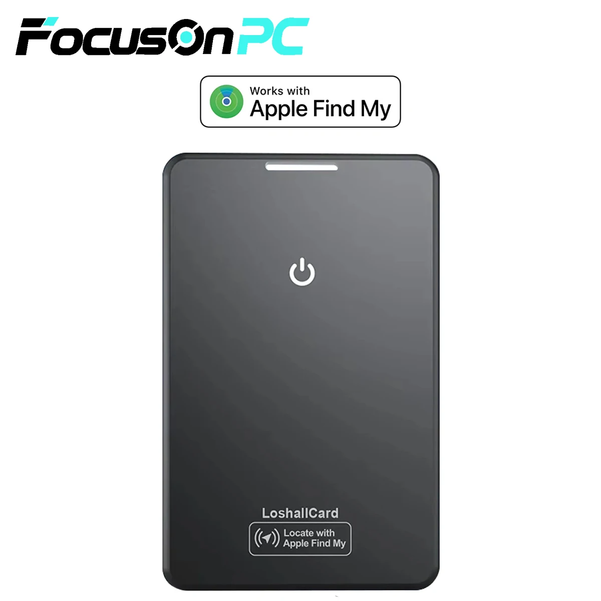 Wallet Tracker Card Slim Rechargeable Waterproof Bluetooth Locator Compatible Apple Find My Anti-Lost Smart Tag for Keys Luggage