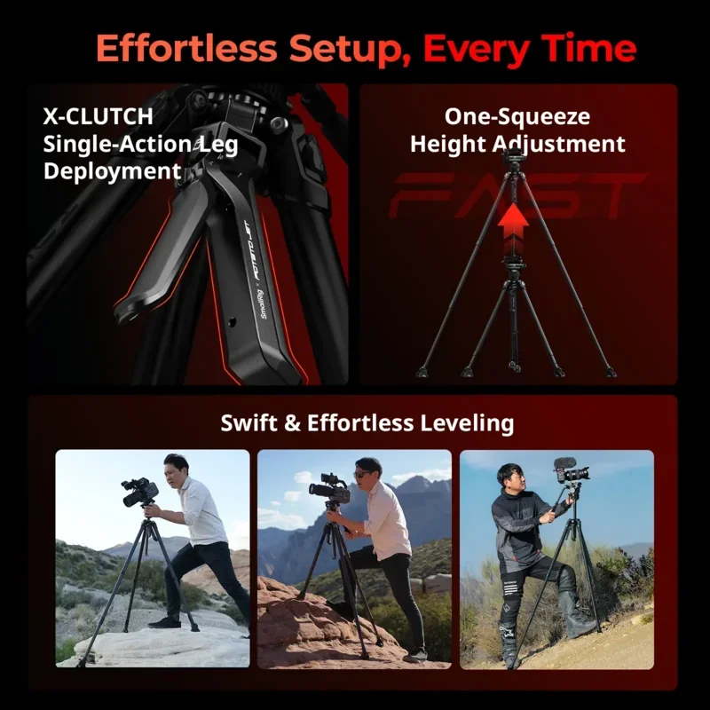 SmallRig 5755 5756 X Potato Jet TRIBEX CARBON II Tripod Kit