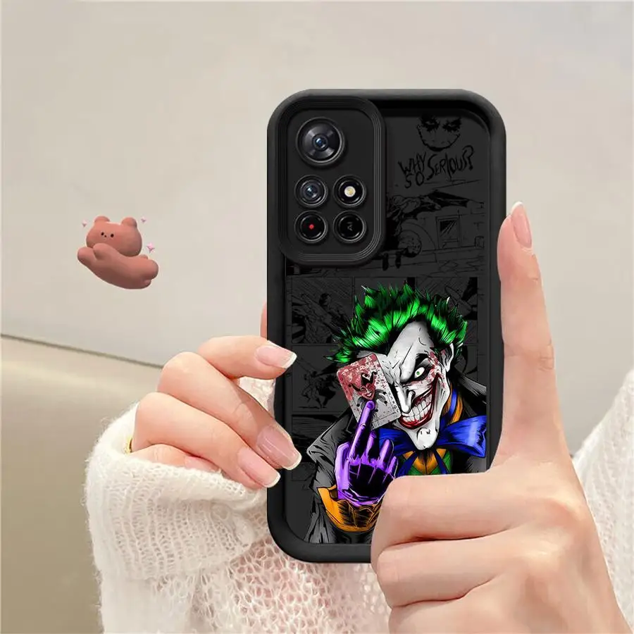 Villain J-Jokers Phone case for Xiaomi Redmi 12 13 12C 13C Poco X3 Pro NFC C50 C51 A1 A2 C61 Plus A3 A3x soft funda case