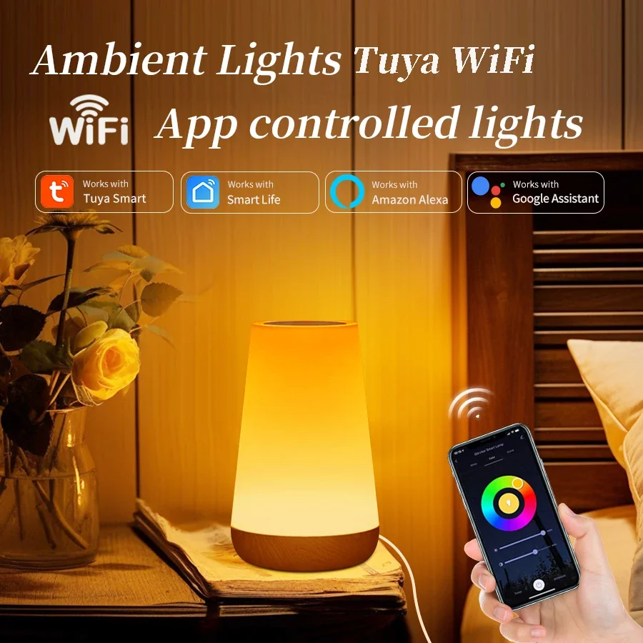 ATcomm Tuya WLAN Smart RGB Touch Tischlampe 3