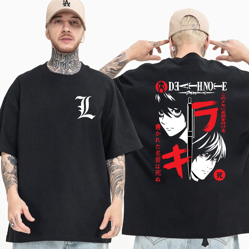 

New DEATH NOTE Cool pattern printed T-shirt teen fashion street loose summer T-shirt tops