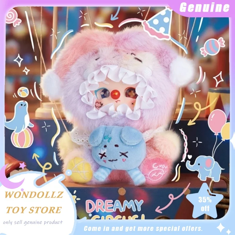 

New Joeydodo Fantasy Clown Town Series Blind Box Vinyl Plush Doll Magic Circus Style Bag Pendant Trendy Toy Surprise Girls Gift