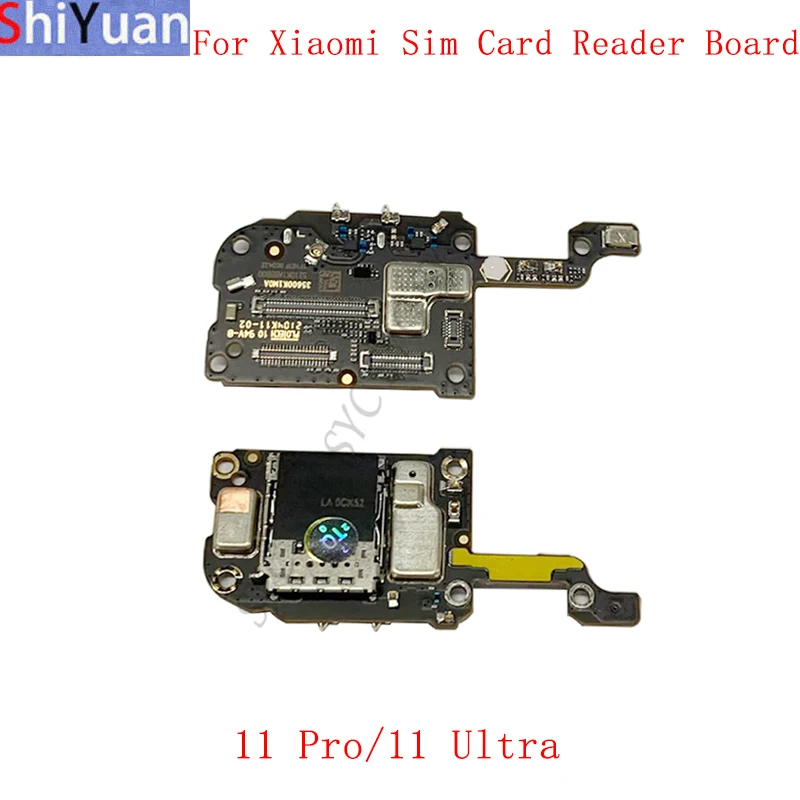 SIM Card Reader Board Flex Cable For Xiaomi Mi 11 Pro 11 Ultra Sim Card Reader Replacement Spare Parts